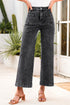 Patch Pocket Straight Leg Loose Fit Jeans